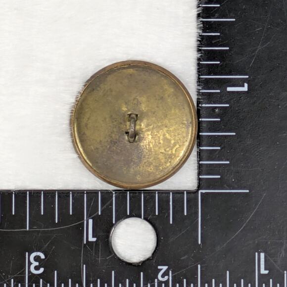 Queen Elizabeth II Brass Metal Button Young 28mm Intaglio Wax Seal Silhouette - Picture 4 of 4